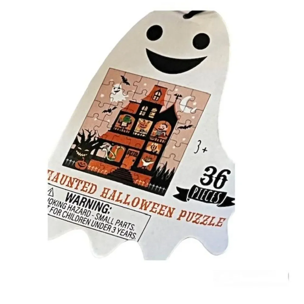 3 Target Test Tubes with Screw Tops Containing Multi Piece Halloween Puzzles